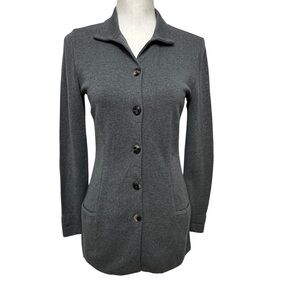 Wolford Virgin Wool Button Up Cardigan Gray Size Small